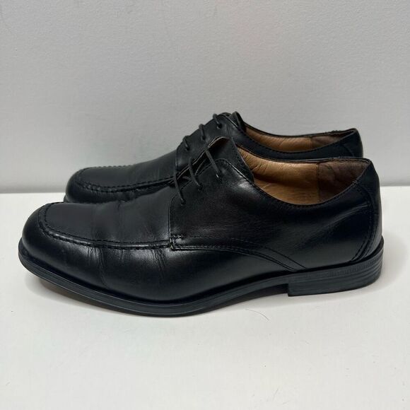 FLORSHEIM Oxford Black Leather Dress Shoes Mens Size 8.5 EEE Comfort - Picture 4 of 10